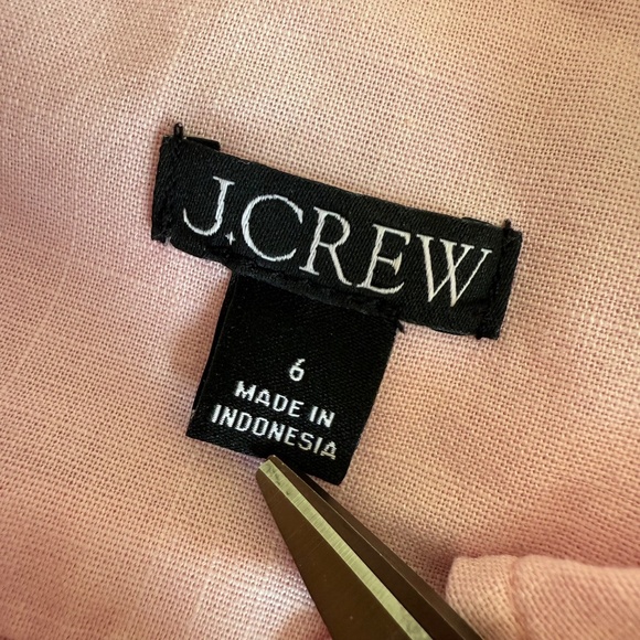 J.Crew Garment Dyed Chambray Shirt Womens 6 Pink Button Down Top BP627 - Picture 3 of 8